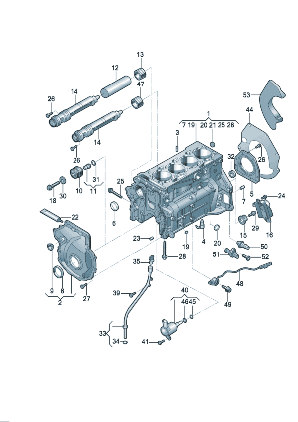 06K109210BK Valve Timing Cover - Suitable for Audi A7L