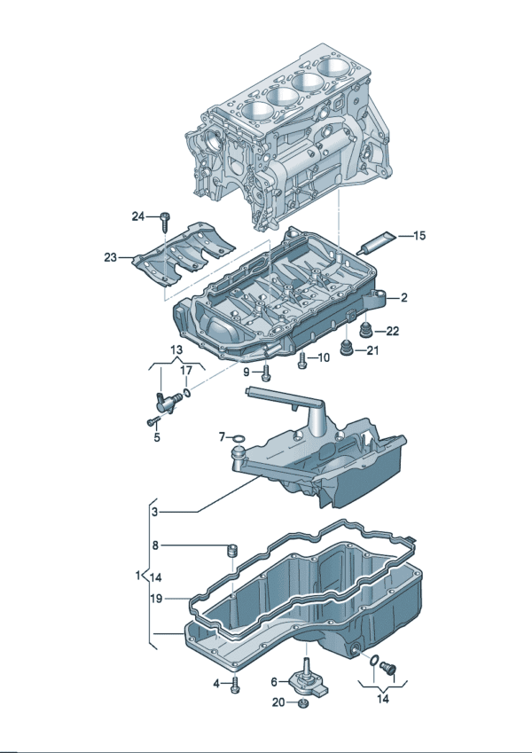 06L103598AD Lower Oil Pan - Suitable for Audi A7L