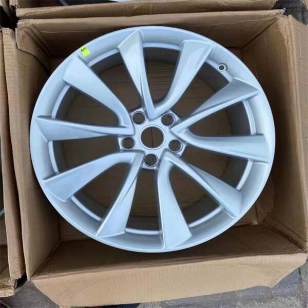 1044264-00-A Steel Wheel (19-inch, New Silver Fully Painted) - Suitable for Tesla Model 3 - Image 2