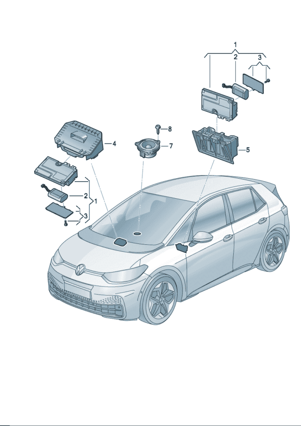 10C035284A Control Unit for Online Services - Suitable for SAIC Volkswagen ID.3