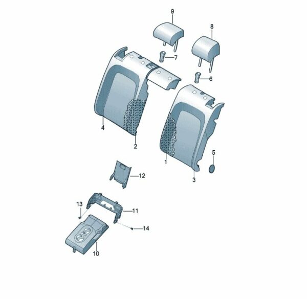 10D 885 775 Rear Seat - Suitable for SAIC Volkswagen ID.3