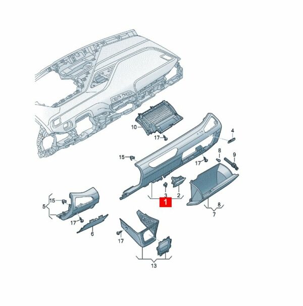 10D858416 Dashboard Cover - Suitable for SAIC Volkswagen ID.3