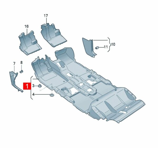 10D863021A Floor Mat - Suitable for SAIC Volkswagen ID.3