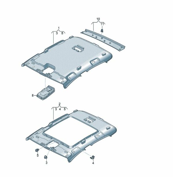 10D867501A Roof Lining - Suitable for SAIC Volkswagen ID.3