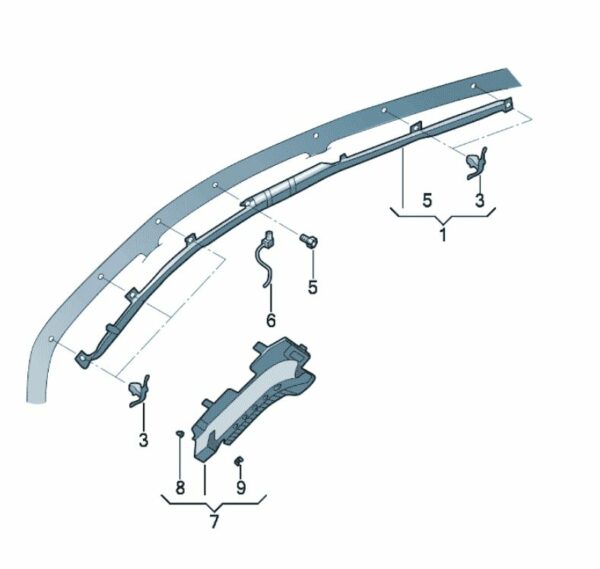 10D880741D, 10D 880 742D Head Airbag Unit - Suitable for SAIC Volkswagen ID.3