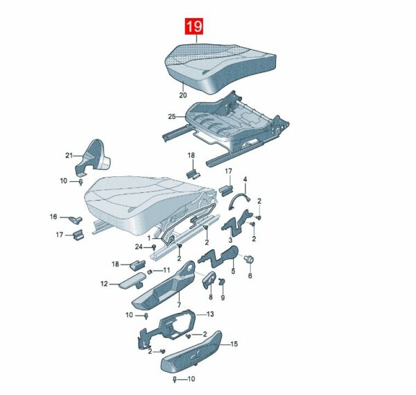 10D881375 Seat - Suitable for SAIC Volkswagen ID.3