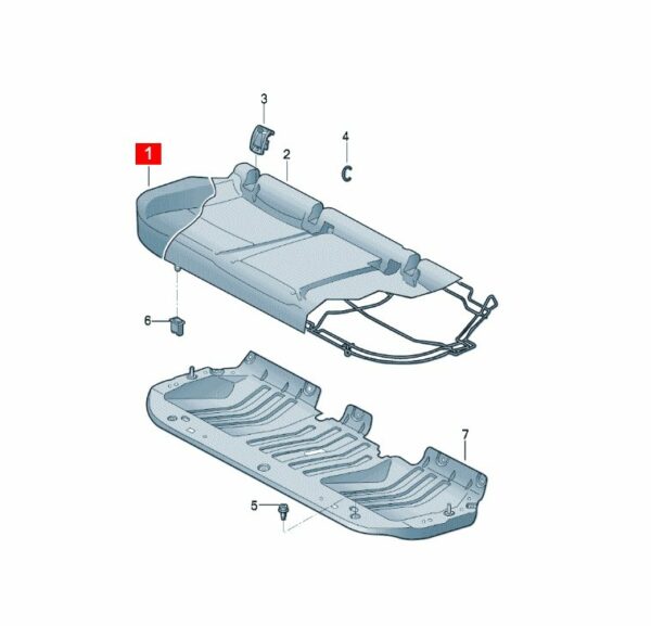 10D885175 Rear Seat - Suitable for SAIC Volkswagen ID.3