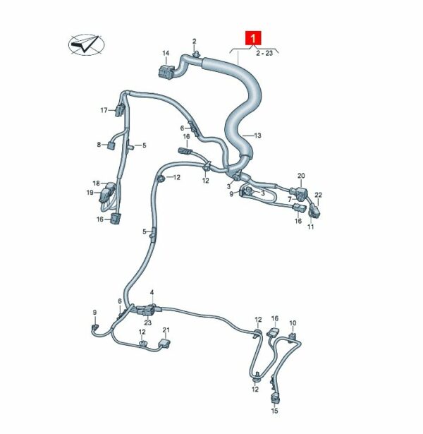 10D971391A seat wiring harness for SAIC Volkswagen ID.3