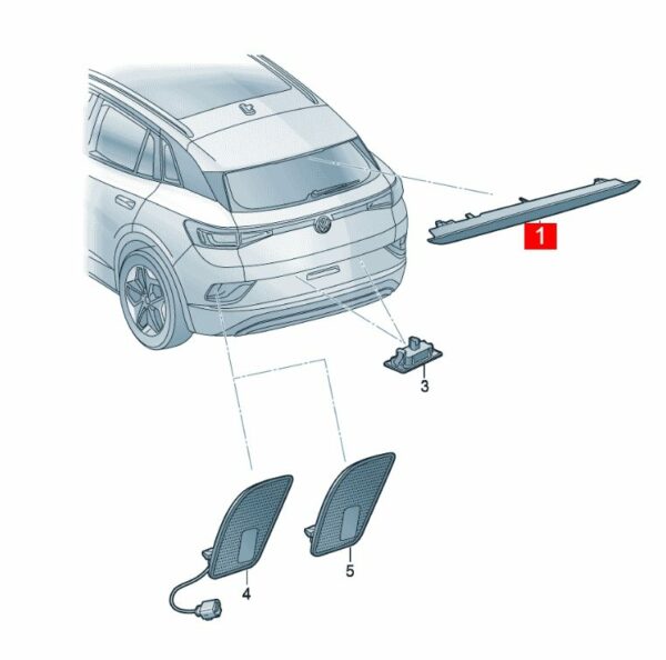 11D945087A High Mounted Brake Signal Light - Suitable for SAIC Volkswagen ID.3