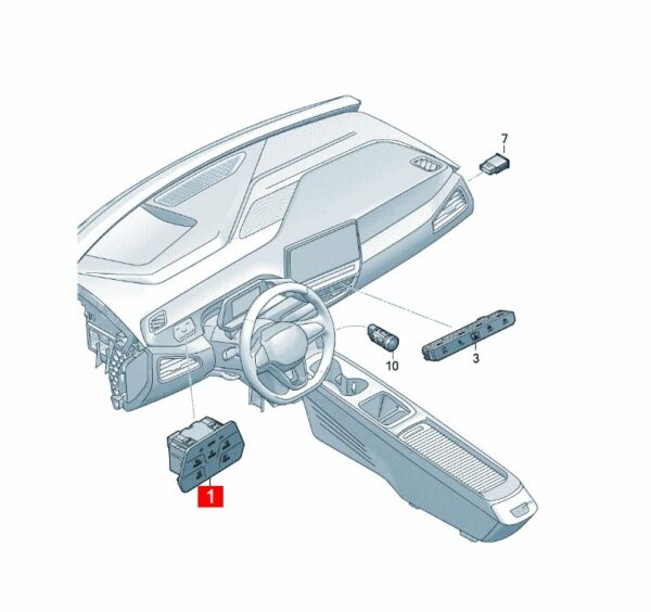 12D941193A Multifunction Button - Suitable for SAIC Volkswagen ID.3