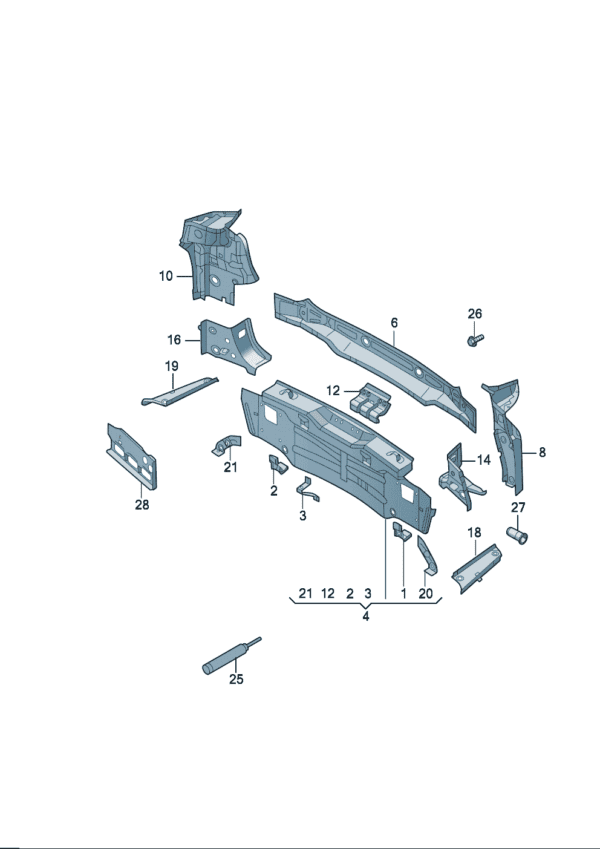 14A807125A Bumper Bracket - Suitable for Volkswagen ID7