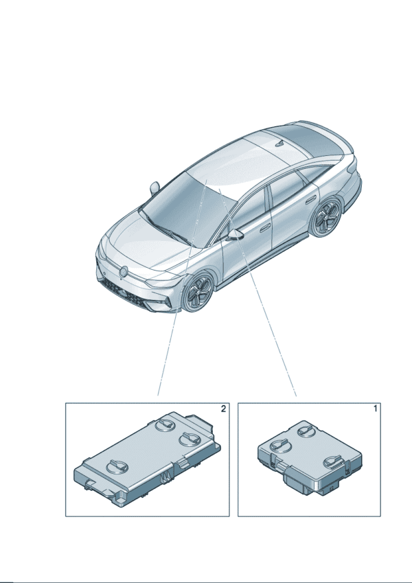 14A907594A, 85F907594A Control Unit for Electric Sliding Sunroof - Suitable for Volkswagen ID7