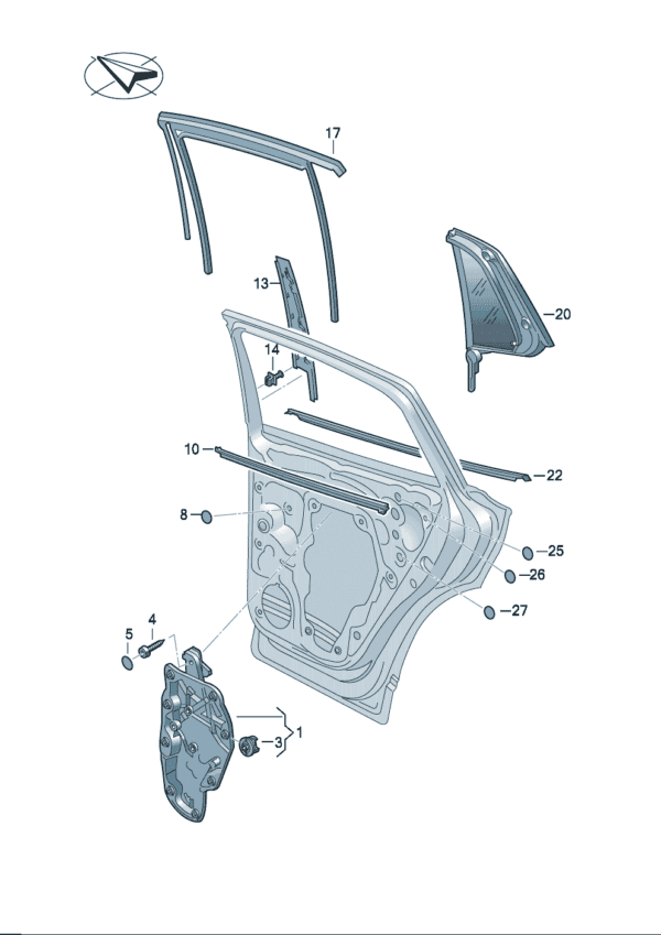 14G839461C, 14G839462C Window Regulators - Suitable for Volkswagen ID7