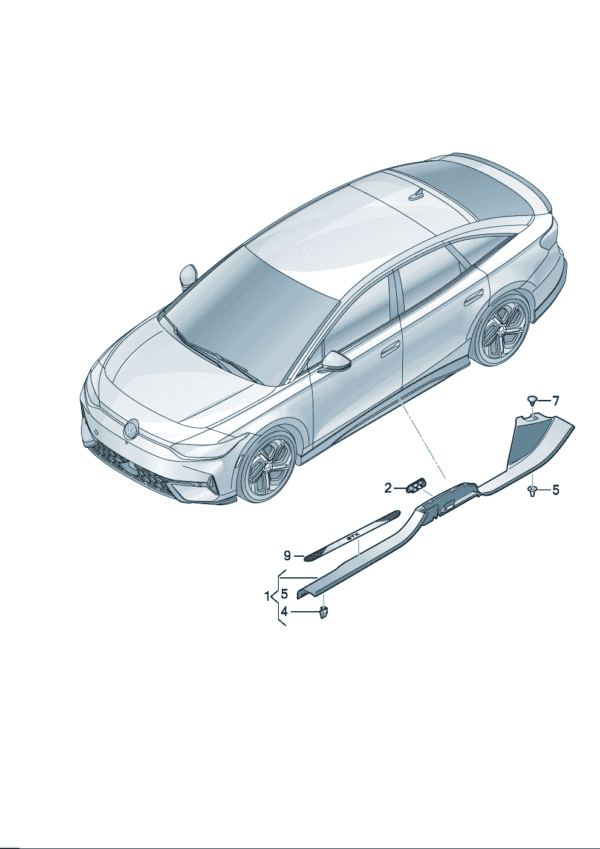 14G853371 Door Sill Trim - Suitable for Volkswagen ID7