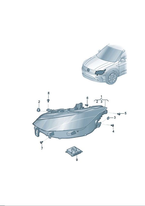 14G941035, 14G941036 Left and Right Headlamps - Suitable for Volkswagen ID7