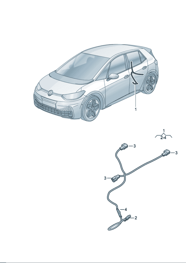 14G971365 Seat Track Wiring Harness - Suitable for Volkswagen ID7