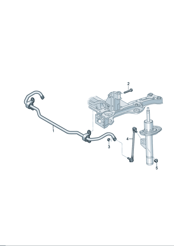 1EA411303P 1EA411303F stabilizer bar assembly suitable for Audi Q5e tron