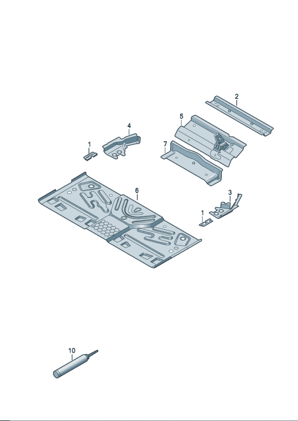 1EA802307 Lower Beam Reinforcement - Suitable for Volkswagen ID7