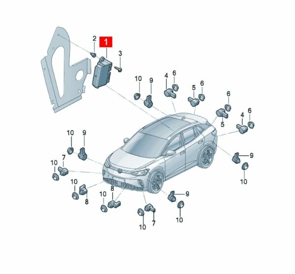 1EA919294D Parking Assist System Control Unit - Suitable for SAIC Volkswagen ID.3