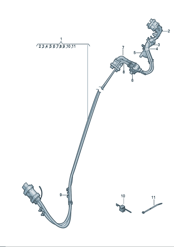 1EA971896 Cable Conduit - Suitable for Volkswagen ID7