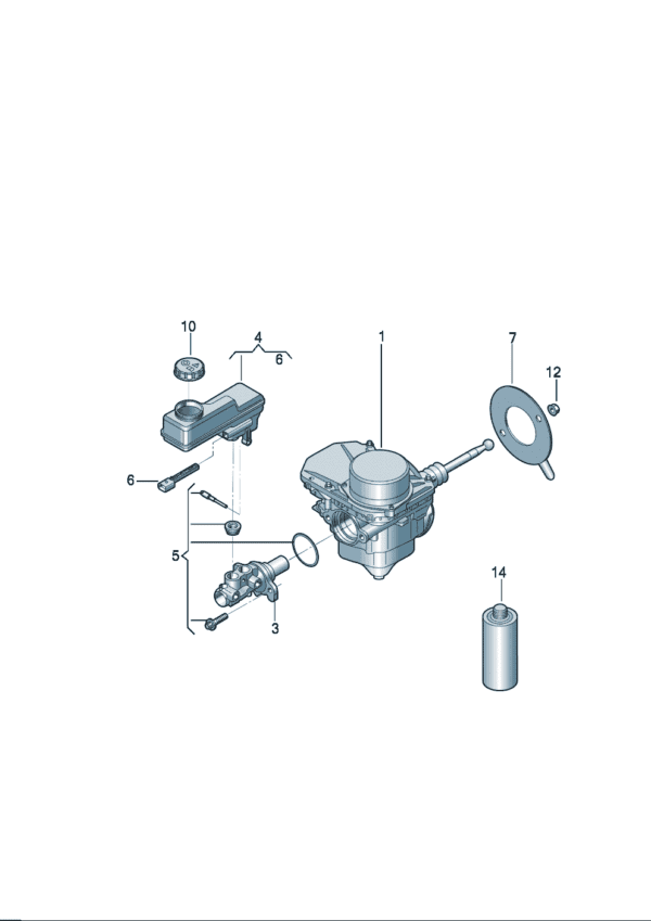 1EB614106AM brake booster for Audi Q5e tron