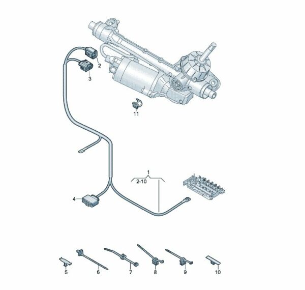 1EB971111D Wiring Harness for Electric Power Steering - Suitable for SAIC Volkswagen ID.3