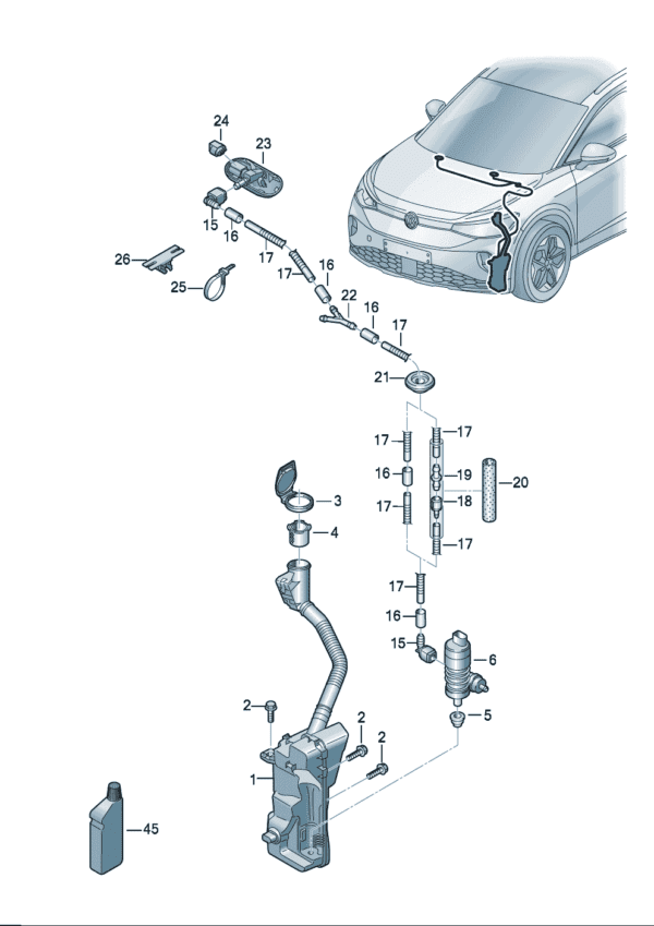 1ED 955453D Reservoir - Suitable for Volkswagen ID7