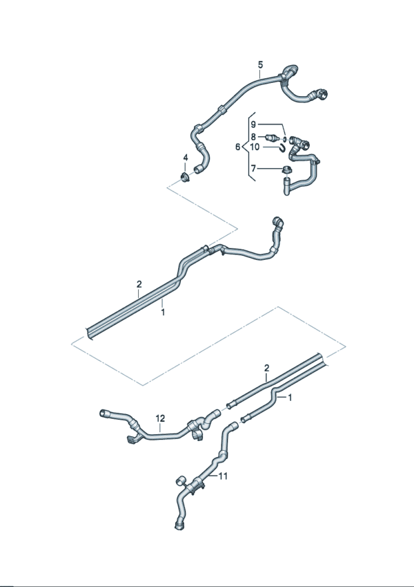 1ED121065A Cooling Hose - Suitable for Volkswagen ID7