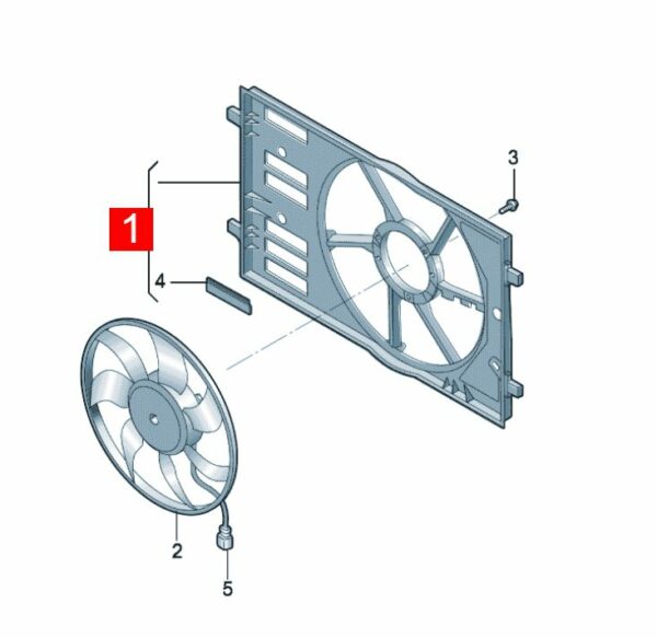 1ED121205, 1ED959455AA Radiator - Suitable for SAIC Volkswagen ID.3