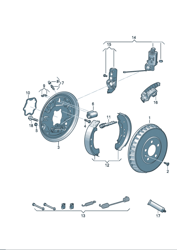 1ED609617A Brake Drum - Suitable for Volkswagen ID7