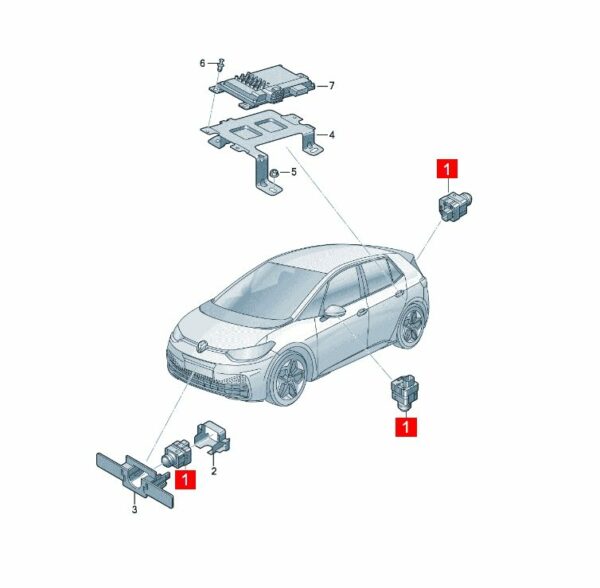 1ED980556A Camera - Suitable for SAIC Volkswagen ID.3