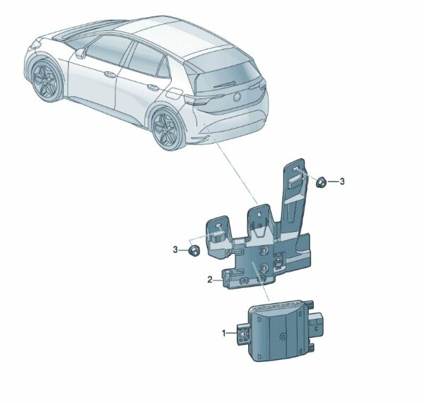 2QD 907 685D, 2QD 907 686D Blind Spot Detection Control Unit - Suitable for SAIC Volkswagen ID.3