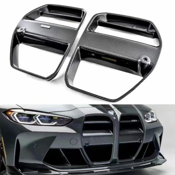 21+ New BMW M3/G80/M4/G82/G83 Vorsteiner Style Dry Carbon Fiber Grille - Suitable for BMW M3/M4 V - Image 2