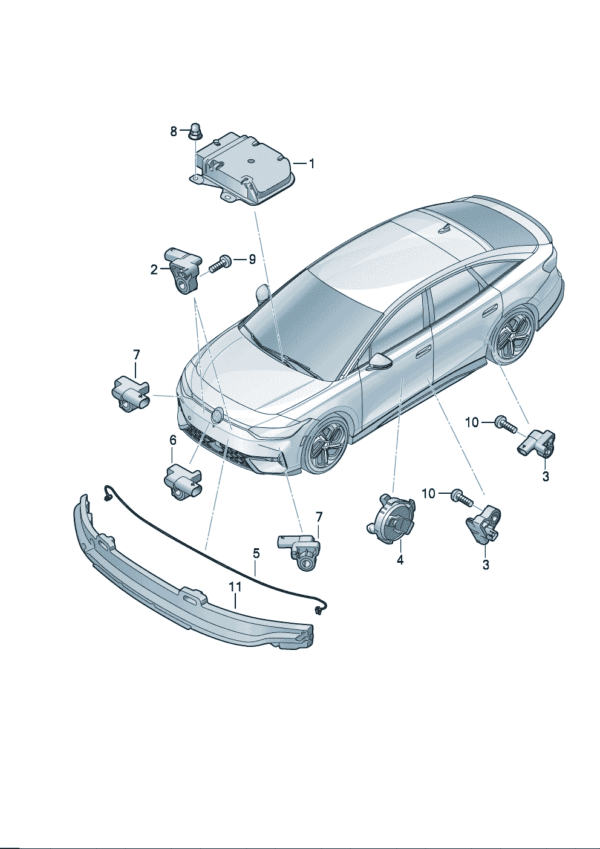 3WA959655Q Airbag - Suitable for Volkswagen ID7