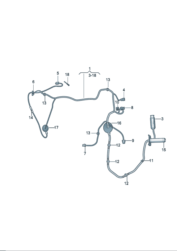 4CG971687D Door Wiring Harness - Suitable for Audi Q6