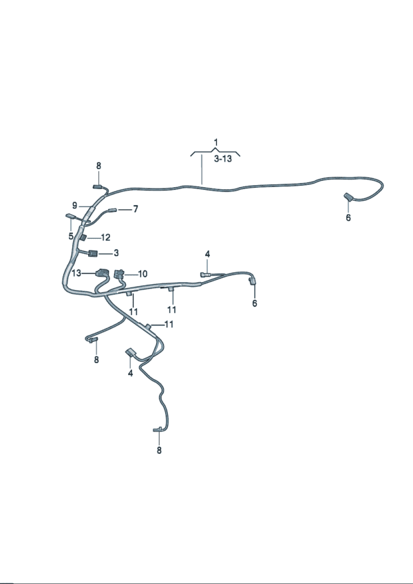 4CG971693G Wiring Harness for Door Trim - Suitable for Audi Q6