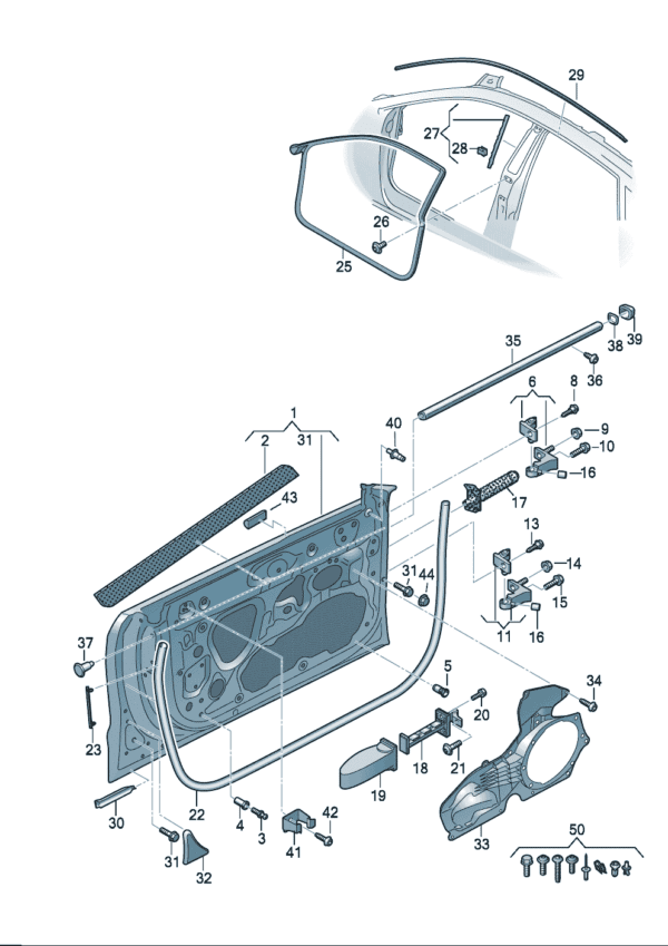 4KG831051 4KG831052 Door suitable for Audi A7L