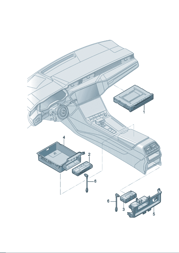 4N1035736 Interface for External Audio Source - Suitable for Audi Q6