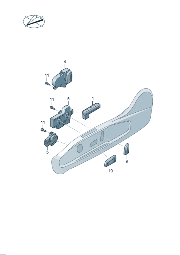 5GG9597779B9 Seat Switch - Suitable for Volkswagen ID7