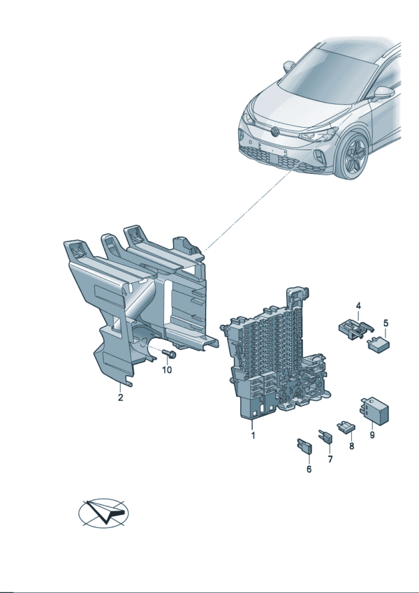 5WA937615-Relay Holder for Volkswagen ID7