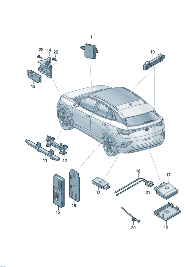 5WA959436Q Entry & Start Permit_Control Unit for Audi Q5e tron