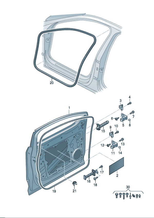 89A831051 89A831052 Door suitable for Audi Q4e Tron