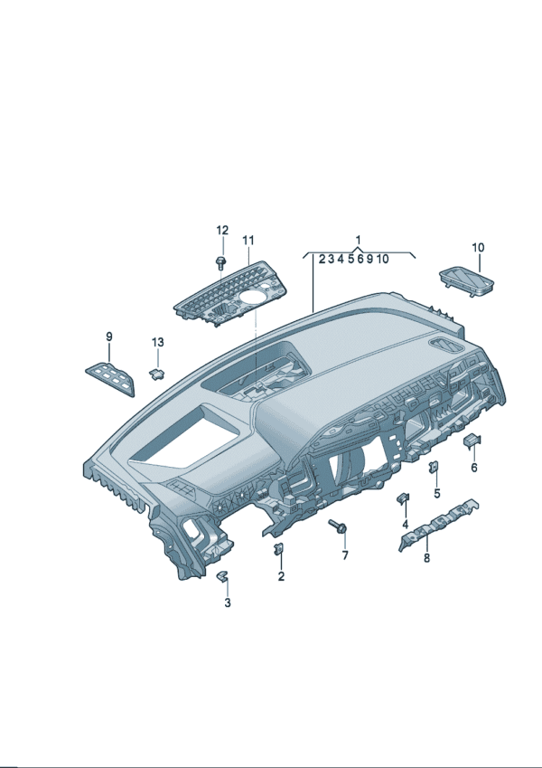 89D857001A Dashboard for Audi Q5e tron