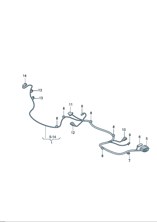 89D971391B Backrest_Adjust harness for Audi Q5e tron
