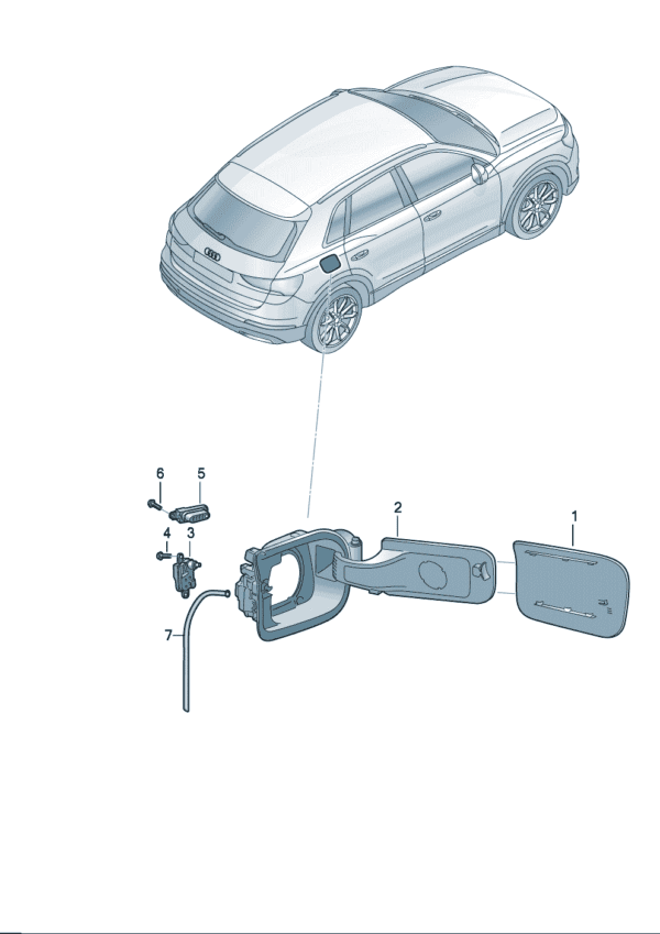 89G810393GRU Fuel tank cap suitable for Audi Q4e Tron - Image 3