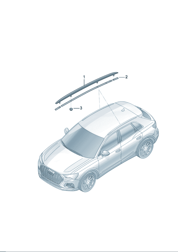 89G860021A Roof rack base suitable for Audi Q4e Tron