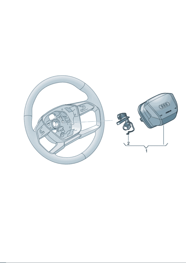 89G880201F Steering wheel airbag unit suitable for Audi Q4e Tron