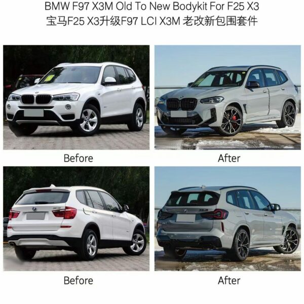 BMW F25 X3 to F97 LCIX3M Facelift Upgrade Kit - Image 3