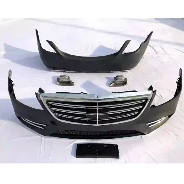 High-Quality Body Kit for Mercedes-Benz S-Class S300 S320 S350 2014-2020 to S450 Including Front and Rear Bumper Lights - Image 4