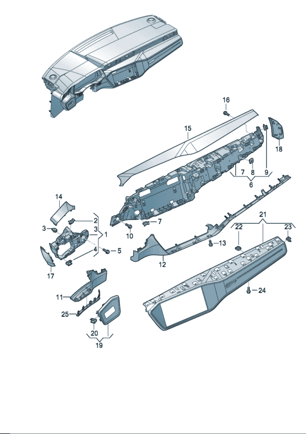 4KG857735 Bracket Suitable for Audi A7L